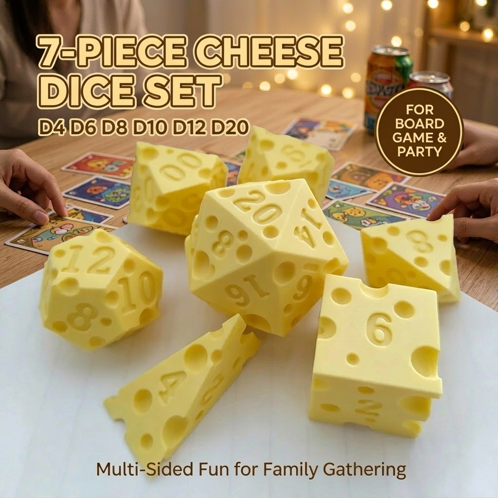 Set Di Dadi A Forma Di Formagg - Board Game Live recensione e prezzo