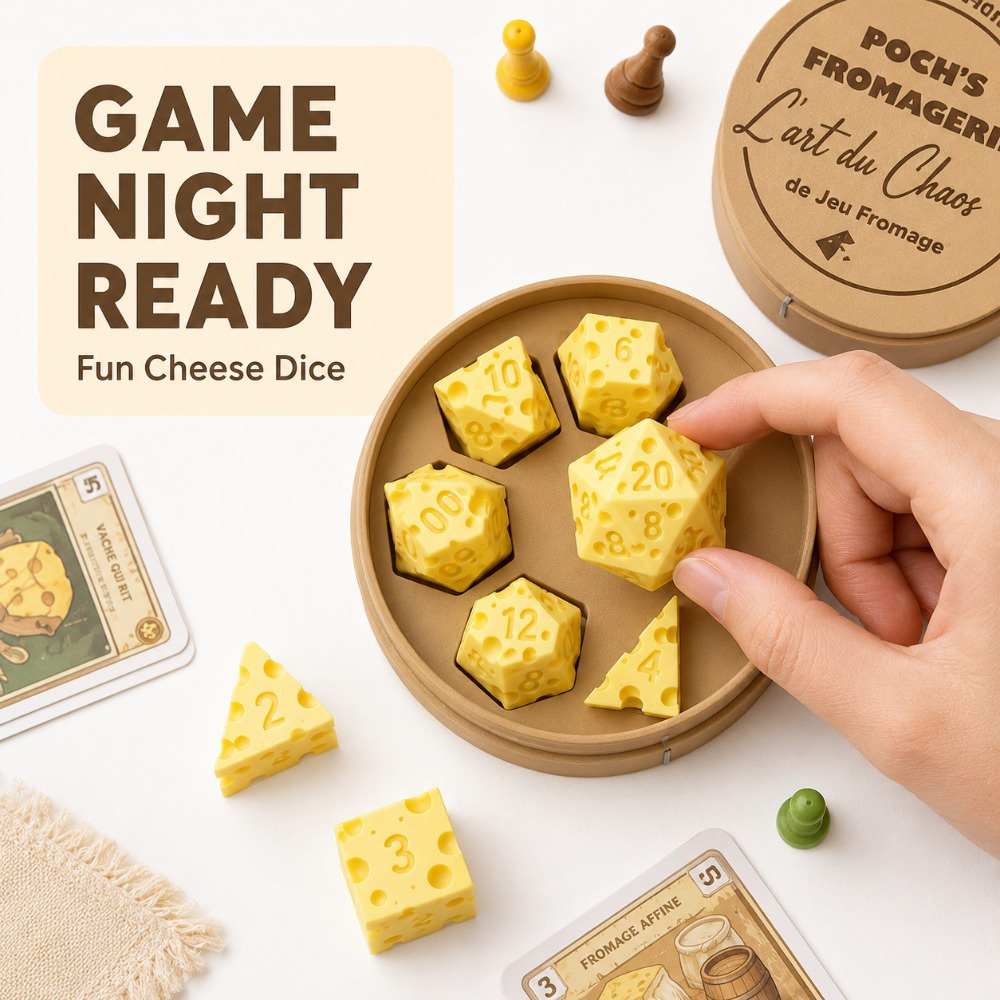 Set Di Dadi A Forma Di Formagg - Board Game Live recensione e prezzo
